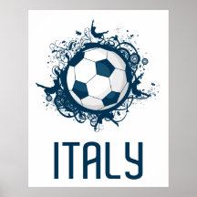 Italy Football Poster