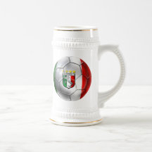 Italy Forza Azzurri Calcio Soccer Ball flag Coffee Mug