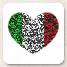 Italy Heart Beverage Coaster
