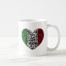 Italy Heart Coffee Mugs