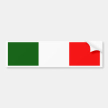 Italy High quality Flag Bumper Stickers