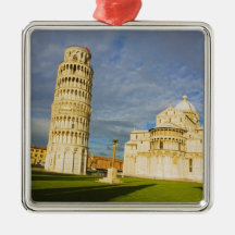 Italy, Pisa, Duomo and Leaning Tower, Pisa, 2 Christmas Tree Ornament