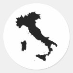 Italy Round Stickers