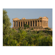 Italy, Sicily, Agrigento, La Valle dei Templi, 4 Post Cards