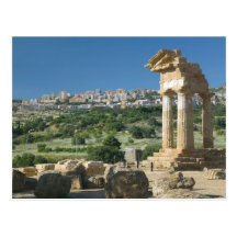 Italy, Sicily, Agrigento, La Valle dei Templi, Post Card