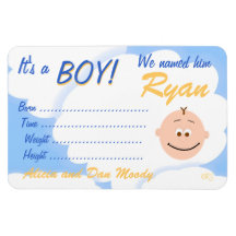 It's a Boy Announcement Customised Magnet