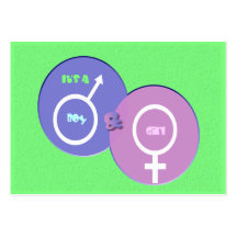 It's A Boy & Girl Announcement Business Card