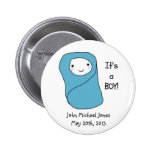 It's a Boy New Baby Birth Announcement Pin
