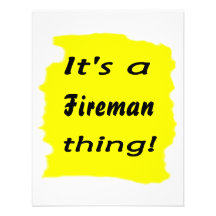 It's a fireman thing! personalized invitation