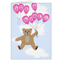 It's A Girl Card