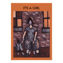 IT'S A GIRL (MOTHERHOOD) PERSONALIZED INVITES