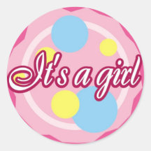 It's A Girl Sticker