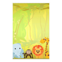 It's A Jungle Baby Shower Personalized Stationery