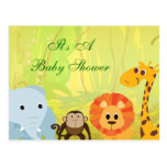 It's A Jungle Baby Shower Postcards