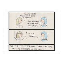 "It's a Miracle!" Postcard