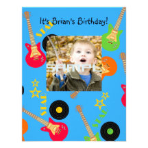 It's a Rock star party time invitation!