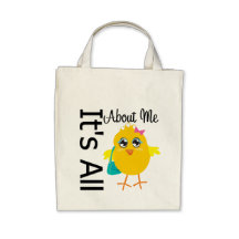 Its All About Me Chick Canvas Bags