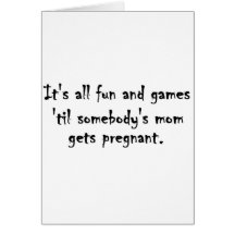 It's all fun and games... greeting cards