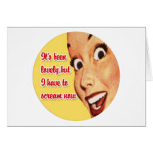"It's Been Lovely, But..." Anti-Valentine Retro Cards