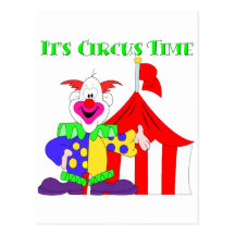 Its Circus Time Postcard