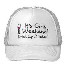 Its Girls Weekend Drunk Up Wine Hat