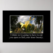It's hard work to find your inner beauty [XL] Print
