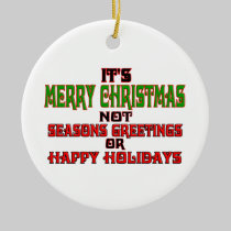 It's Merry Christmas ornaments