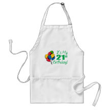 It's My 21st Birthday (Balloons) Apron