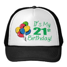 It's My 21st Birthday (Balloons) Hats