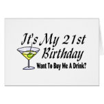It's My 21st Birthday Card