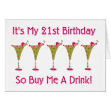 It's My 21st Birthday Cards