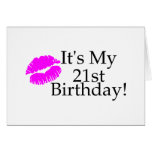 Its My 21st Birthday (Kiss) Greeting Cards