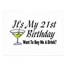 It's My 21st Birthday Postcards
