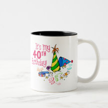 It's My 40th Birthday (Party Hats) Coffee Mugs