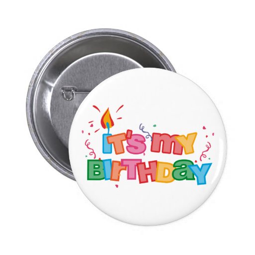 It's My Birthday Letters Button