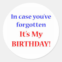 It's my birthday! sticker
