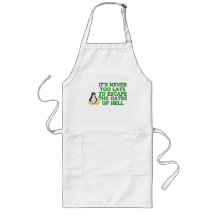 It's never too late to escape the Gates of hell Aprons