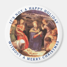 It's Not a Happy Holiday without a Merry Christmas Magnets