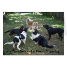 It's Time For Another Family Gathering Card