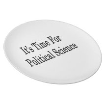 It's Time For Political Science Party Plate