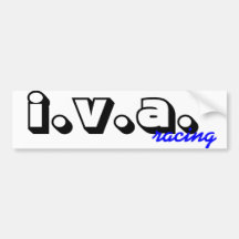 iva racing bumper stickers
