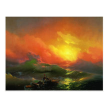 Ivan Aivazovsky - The ninth wave Post Card