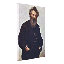 Ivan Nikolaevich Kramskoi - Ivan Shishkin Stretched Canvas Prints