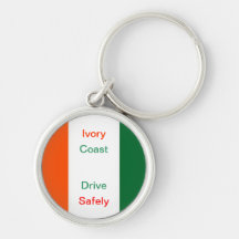 Ivory coast drive safely keychains