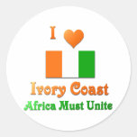 Ivory Coast Round Sticker