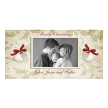 Ivory Holly Photo Card