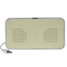 Ivory Off-White Solid Colour Background Template iPod Speaker