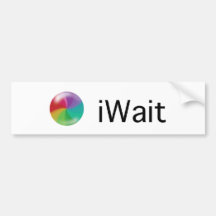 iWait Bumper Stickers