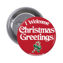 IWelcomeChristmasGreetings Pin