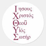 IXOYE Acronym - Red Round Stickers
